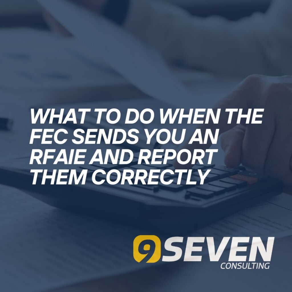 How to respond to an FEC Request for Additional Information (RFAI) — Thomas Datwyler