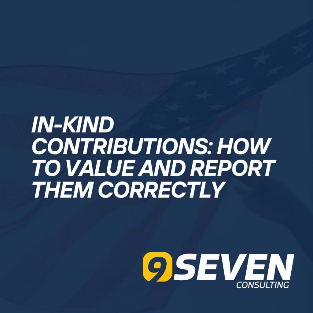 How to value and report in-kind contributions to the FEC — Thomas Datwyler 9Seven Consulting